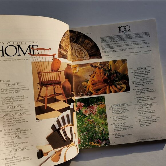 August 1987 City & Country Home Magazine Canadian Lifestyle Interior Design - Picture 2 of 5